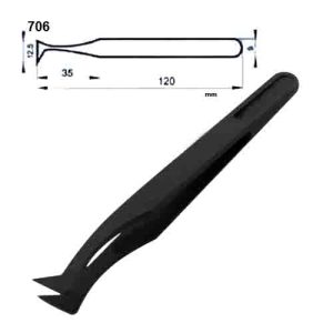 Plastic Conductive Tweezer (706)